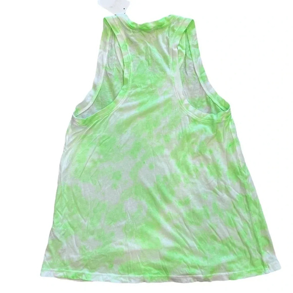 Sundry Green Lime Tie Dye Racerback Tank Top XS - Picture 2 of 3